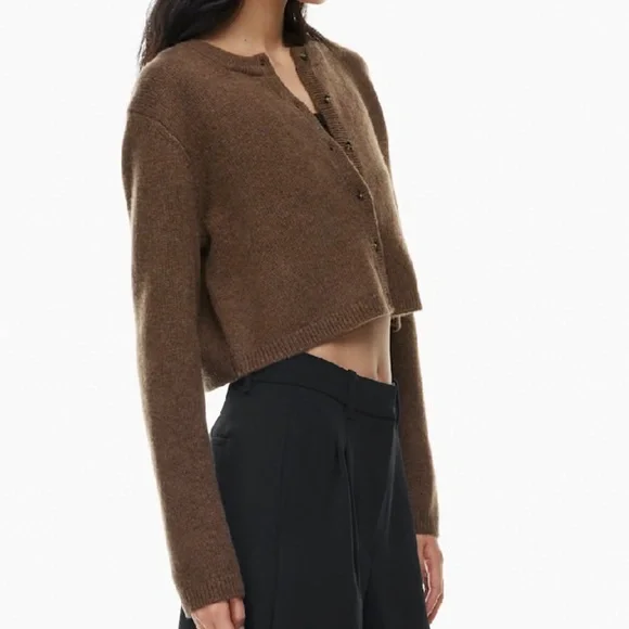Aritzia Wilfred Luxe Cashmere Sicily Cardigan Size 2XS - Picture 3 of 12